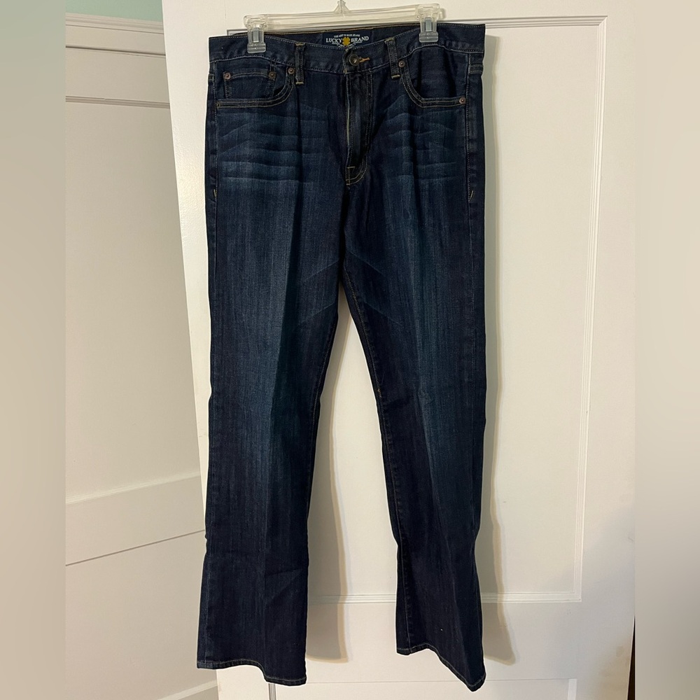 Lucky Brand 361 Straight Blue Jeans Size 32 x 32